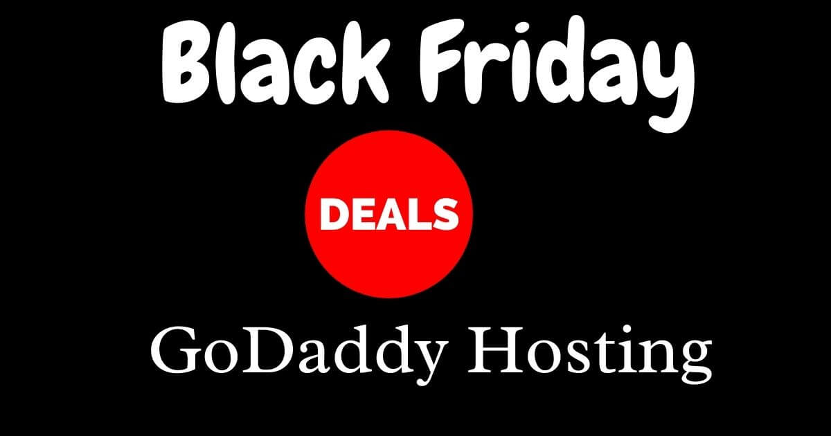 GoDaddy Black Friday Deals 2021- Amazing Discounts Up To 60% image