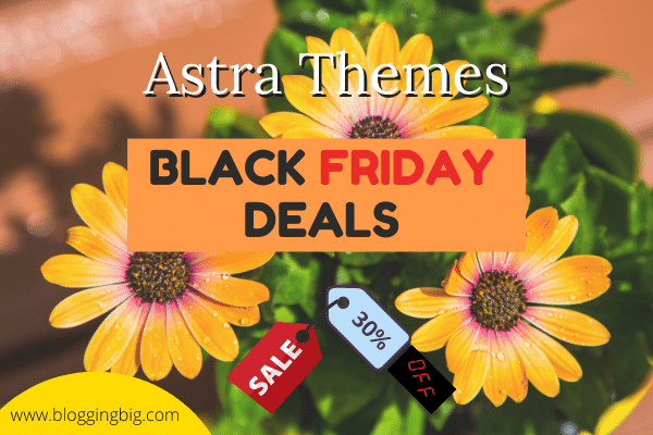 Astra Themes Black Friday Deals 2021- Get 30% Off On All Plans image