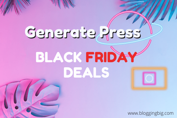 GeneratePress Black Friday Deals 2021| Flat 25% Discount image